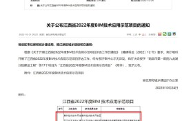 宏盛建业项目荣获江西省2022年度BIM技术应用示范项目